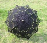 Parasol Vitoriano de Renda (Preto)