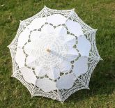 Parasol Vitoriano de Renda (Off-White)