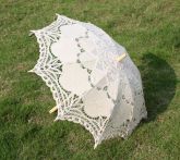 Parasol Vitoriano de Renda (Marfim)